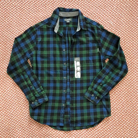 Eddie Bauer Other - NWOT Mens Eddie Bauer Flannel, Blue & Green